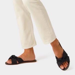 Rothy's The Knot Black Sustainable Slides Size 10 - Made in the USA, EUC